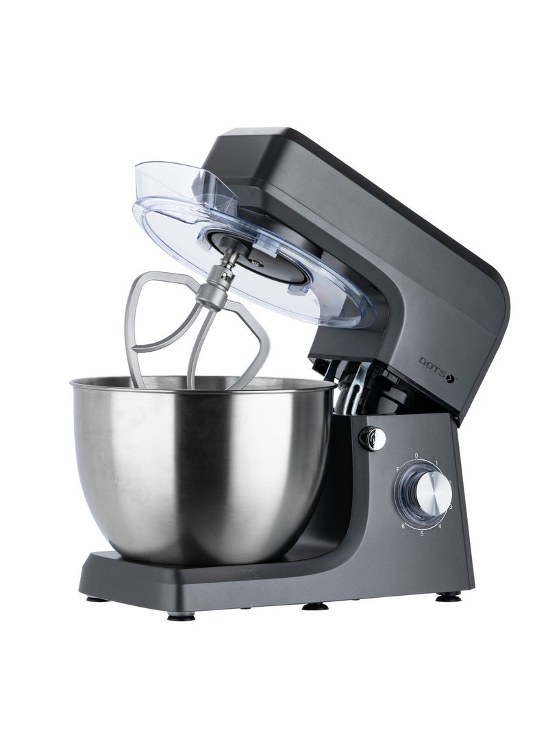 DOTS Electric Stand Mixer 8.0L 1100W 6 Speeds + Pulse Brewing Dishwasher Safe Whisk Hook All Metal Planetary Gear Black Lock - Image 2